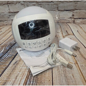 Snooze Alarm Clock Color Changing Sound Machine Bluetooth Night Light